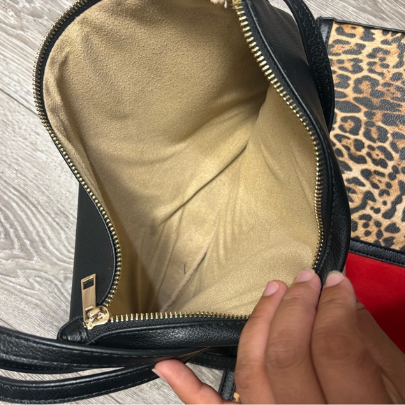 Chicos Leopard Print Tote Bag with Red Accent - Picture 6 of 13